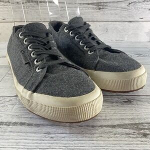 Superga UNISEX Classic Gray Wool Blend Casual Sneakers Women's 8.5 / Men's 7